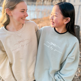 Saved By Grace Bow Sweatshirt