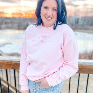 Saved By Grace Bow Sweatshirt