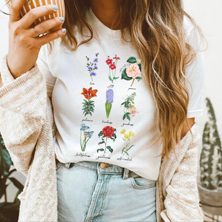 Vintage Floral Fruit Of The Spirit Tee Shirt
