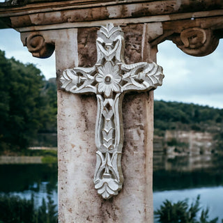 Friendship Hand Carved Mango Wood Wall Cross