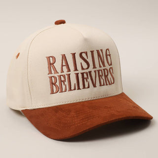 RAISING BELIEVERS Suede Two-Tone Trucker Hat