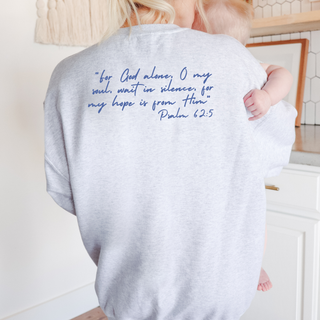 Ask Me Where My Hope Comes From Cozy Crewneck Sweatshirt