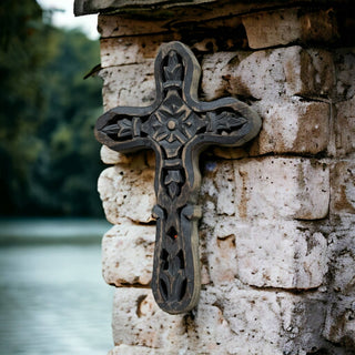 Cameron Hand Carved Wood Wall Cross