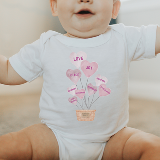 Fruit of the Spirit Valentine's Day Infant Onesie