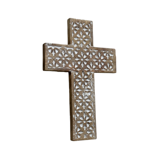 Pantego Hand Carved Wood Wall Cross