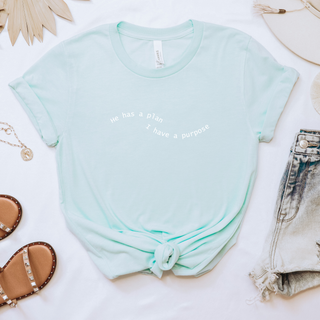 He Has A Plan I Have A Purpose Soft Christian T-Shirt