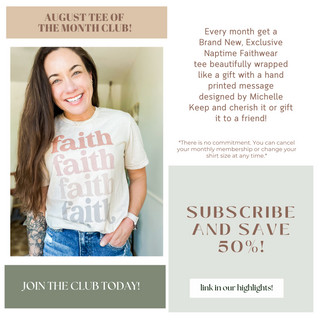 Naptime Faith Tee Of The Month Subscription Club