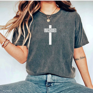Unashamed Cross Christian Graphic T-Shirt