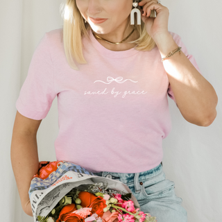 Saved By Grace Bow T-Shirt