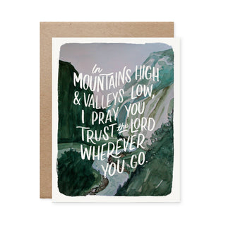 Mountains High & Valleys Low Graduation Card