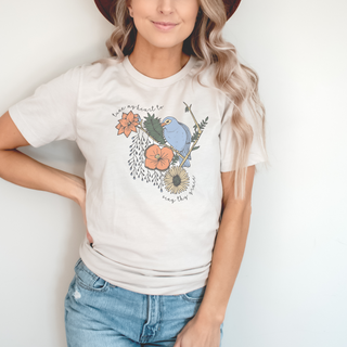 Tune My Heart to Sing Thy Grace Tee Shirt -Vintage Wash