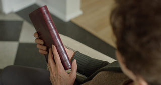 ESV Large-Print Thinline Bible--soft leather-look, mahogany