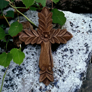 Zacatecas Hand Carved Wood Wall Cross