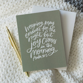 Psalm 30:5 Greeting Card