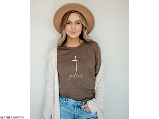 The Good News Cross - Women's Christian T-shirt