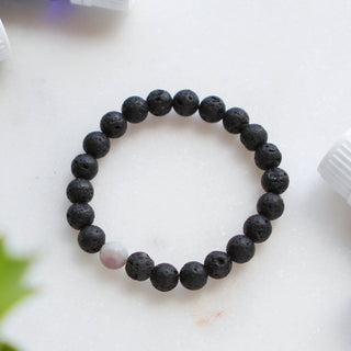 Lilac Jasper Lava Stone Diffuser Bracelets