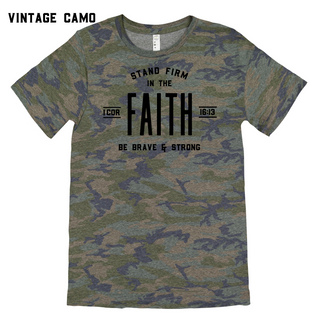 Stand Firm In The Faith Christian Tee Shirt in Multiple Color Options