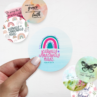 Saved By Grace Watercolor Fridge Magnet